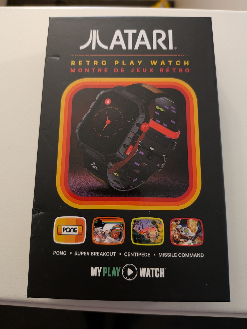Atari Retro Play Watch - Black with Red Accents